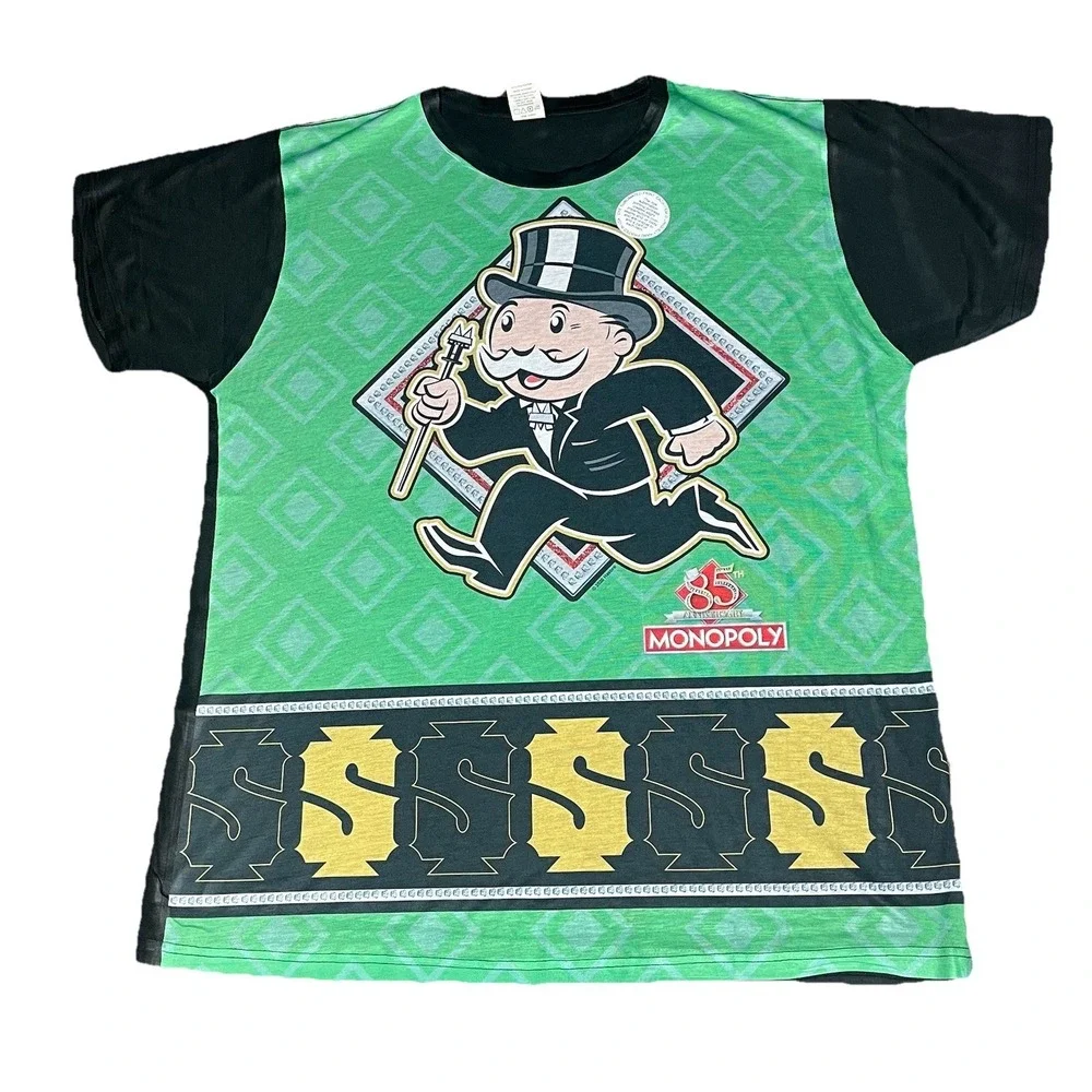Men's‎ 2 Pack Of 2XL Monopoly Print Short Sleeve Shirts.